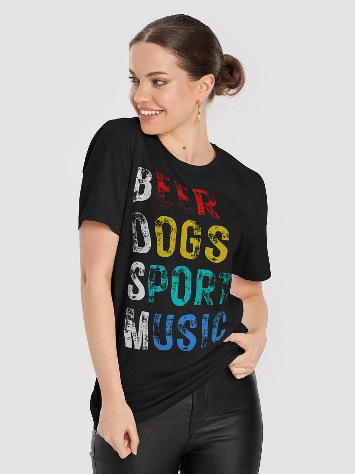 Beer Dogs Sports Music T-Shirt - Fun BDSM Party Gift Tee product image (2)