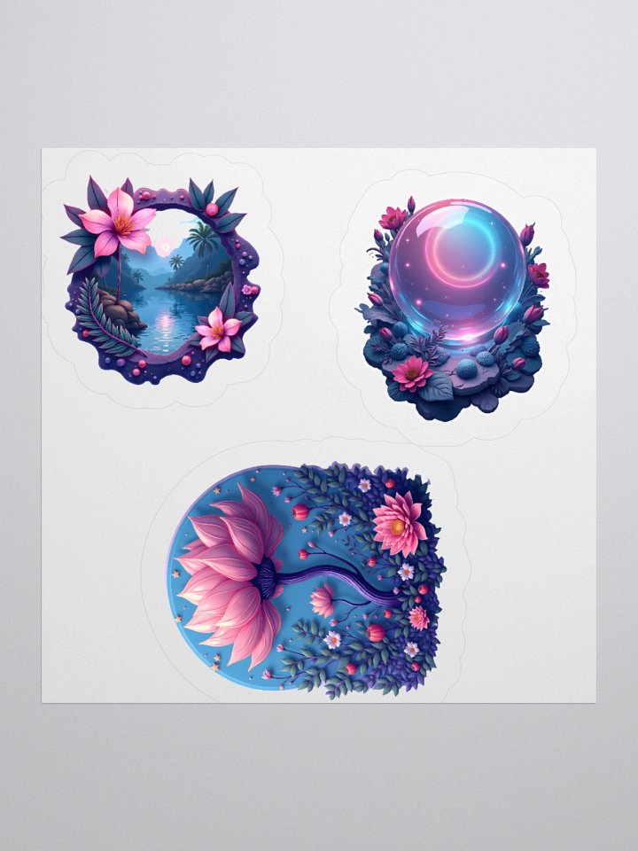 Retro Fantasy Flora Sticker Set product image (2)