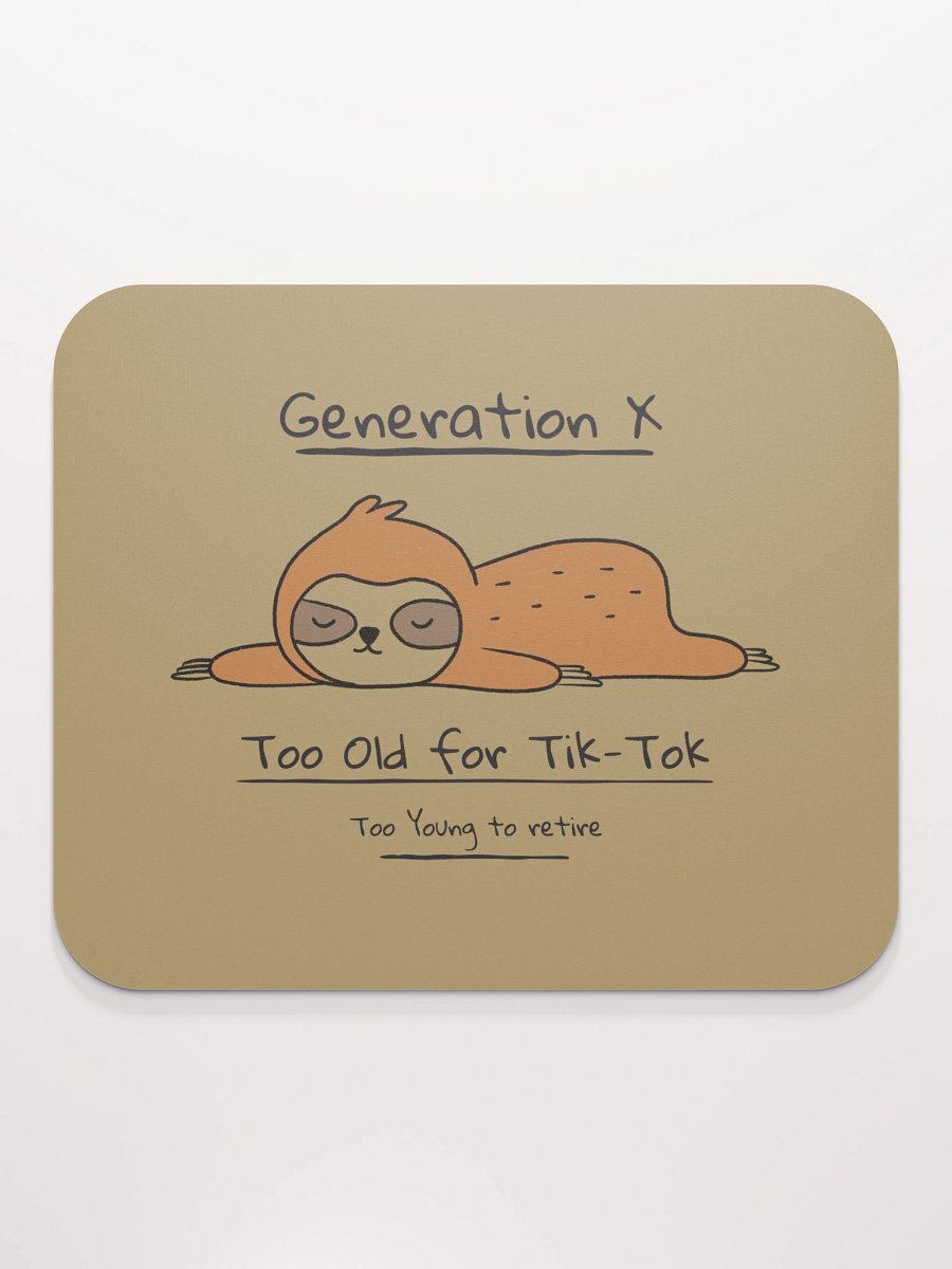 Classic Generation X Sloth Mouse Pad product image (2)