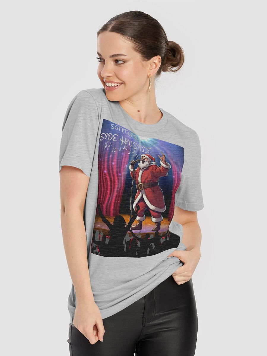 Side Hustle Santa, Karaoke Singing Santa T-shirt product image (45)