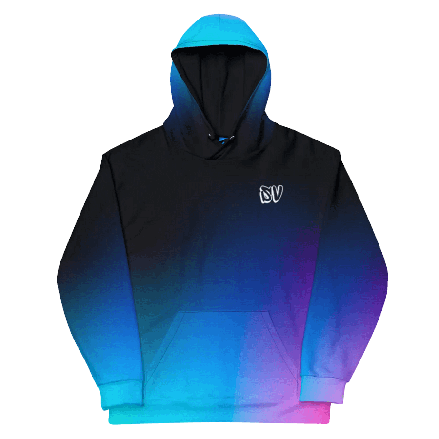 INFINTY X ZERO = ZEROE NEON COLOR FADE STYLE CG_OCE HOODIE product image (11)