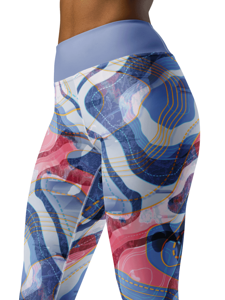 Tectonic map-Yoga Leggings product image (7)