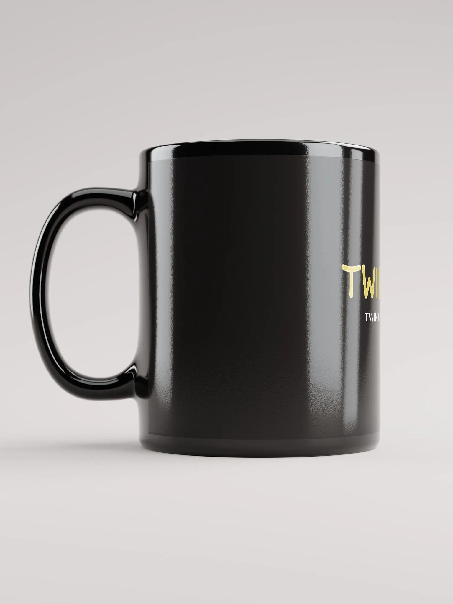 'Twin Flame' Black Glossy Mug product image (11)
