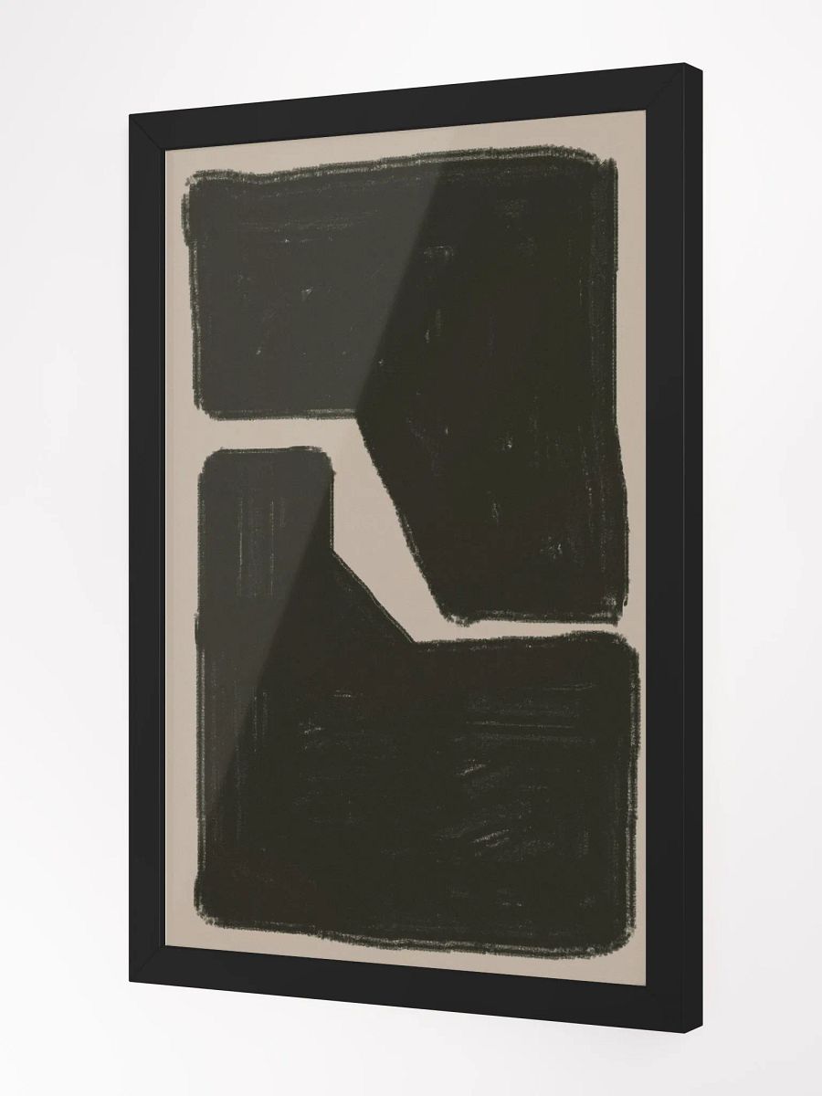 Abstract Connection Framed Art | Modern Geometric Wall Art | Unique Minimalist Design for Contemporary Spaces product image (3)