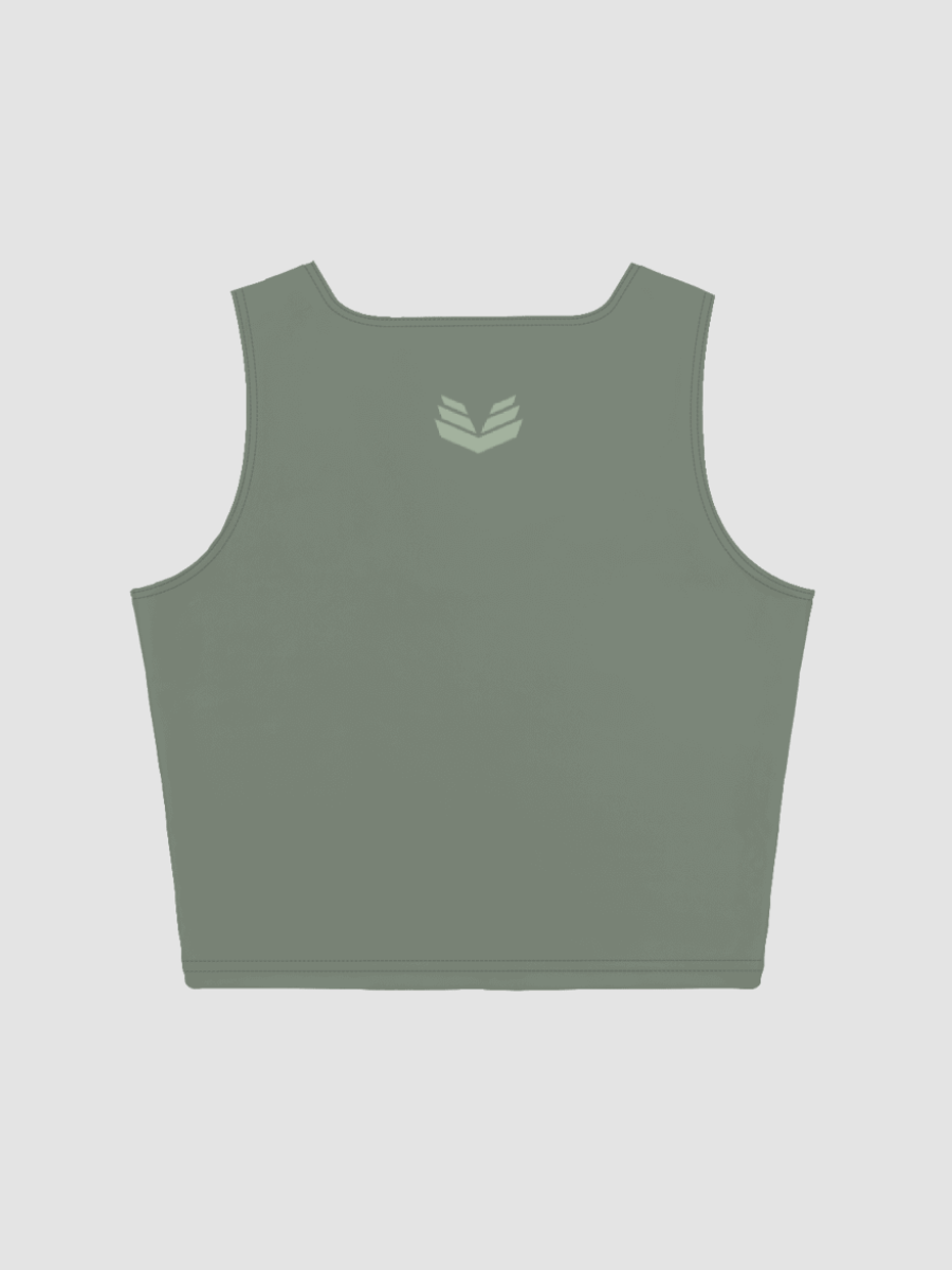 Signature Crop Top Tee - Sage Green product image (6)