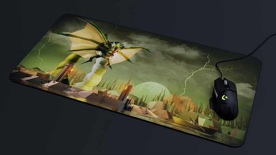 Zulrah | Large 3D Desk Mat product image (2)