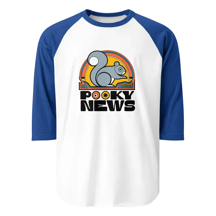 Rocky News Stylized Squirrel Raglan Tee product image (1)