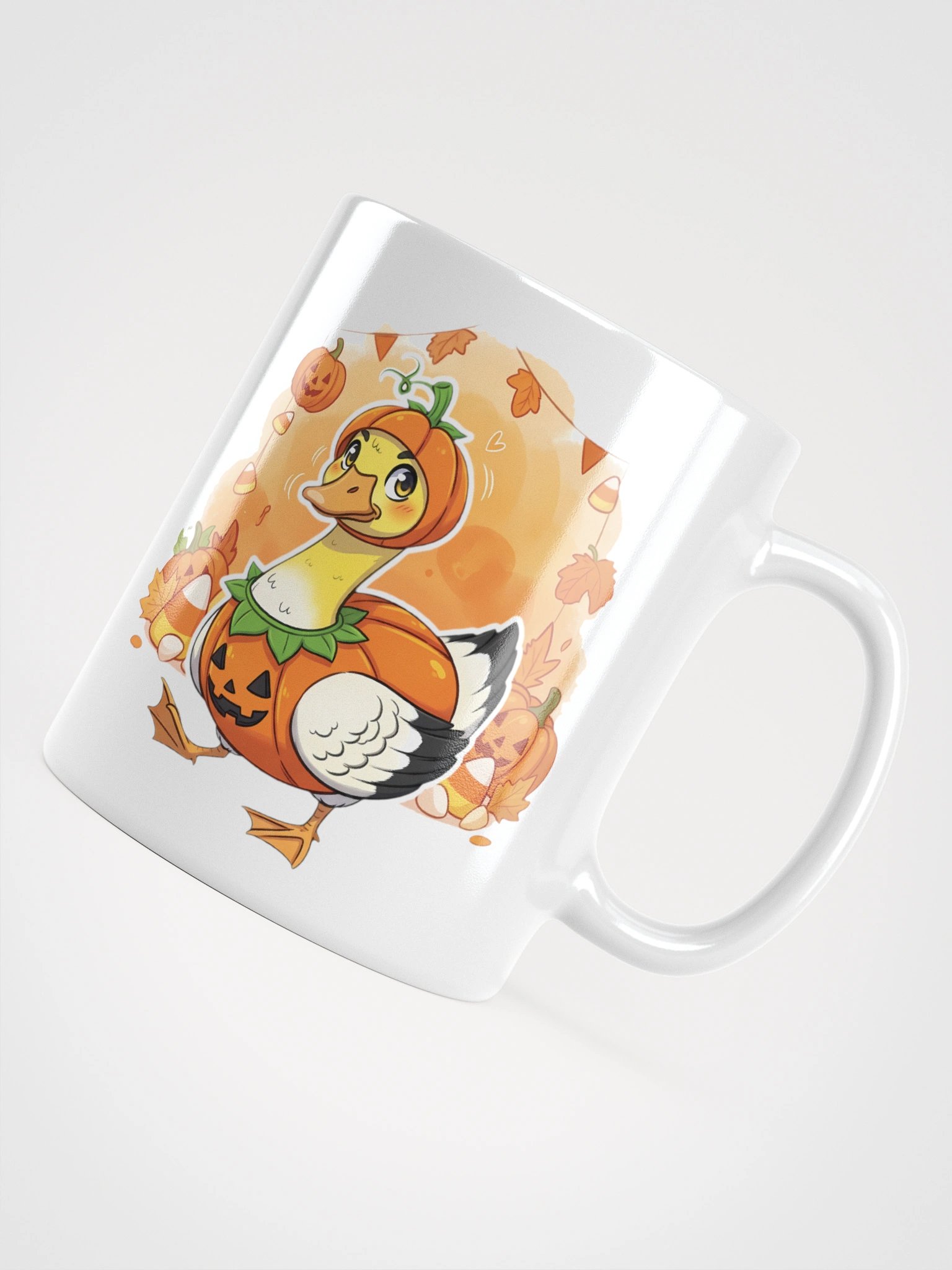 Funny Halloween Goose in Pumpkin Costume Mug product image (10)