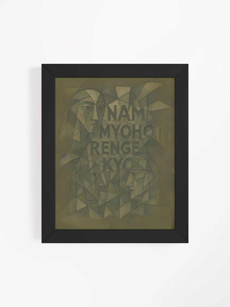 Framed “Nam-Myoho-Renge-Kyo” Abstract Art Print product image (4)