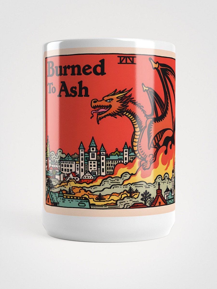 Fantasy Dragon Scene: Burned to Ash Glossy Mug product image (5)