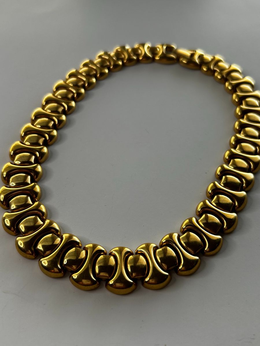 Vintage Trifari Gold Tone Choker Necklace product image (2)