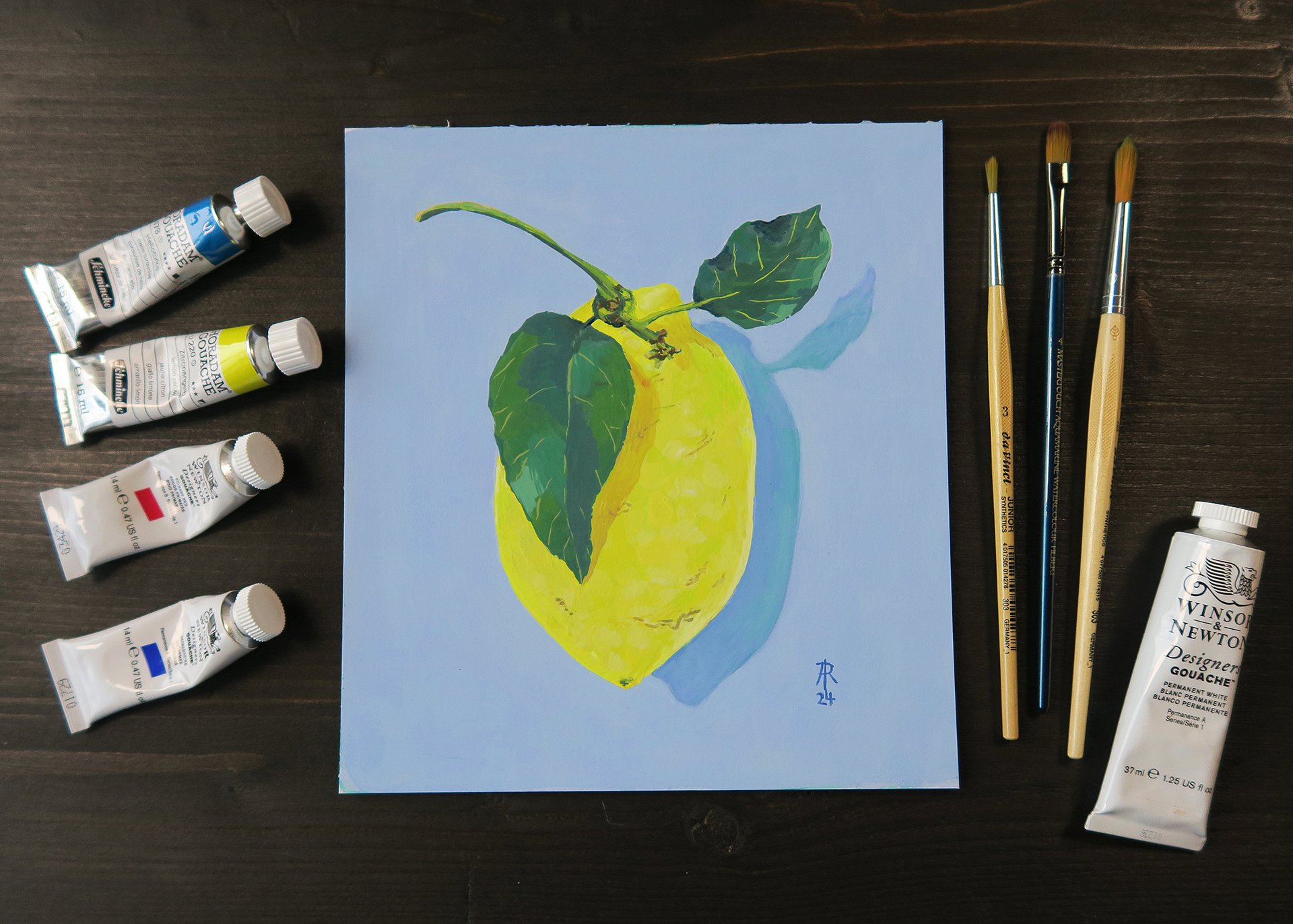 original painting : lemony lemon product image (3)