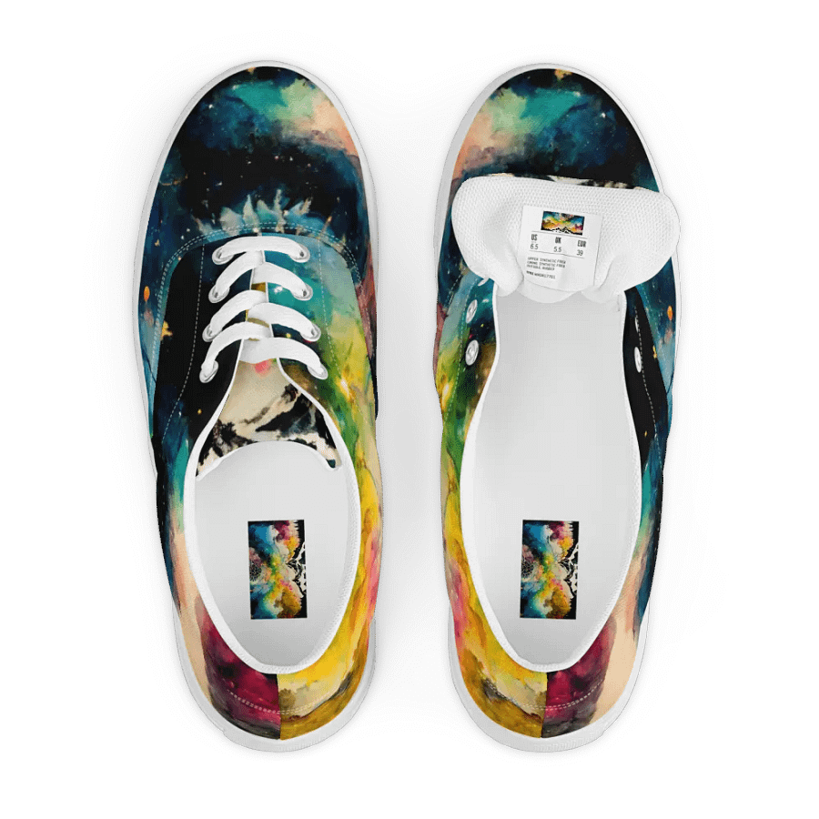Starry Night women's canvas Lace-Up Shoes product image (6)