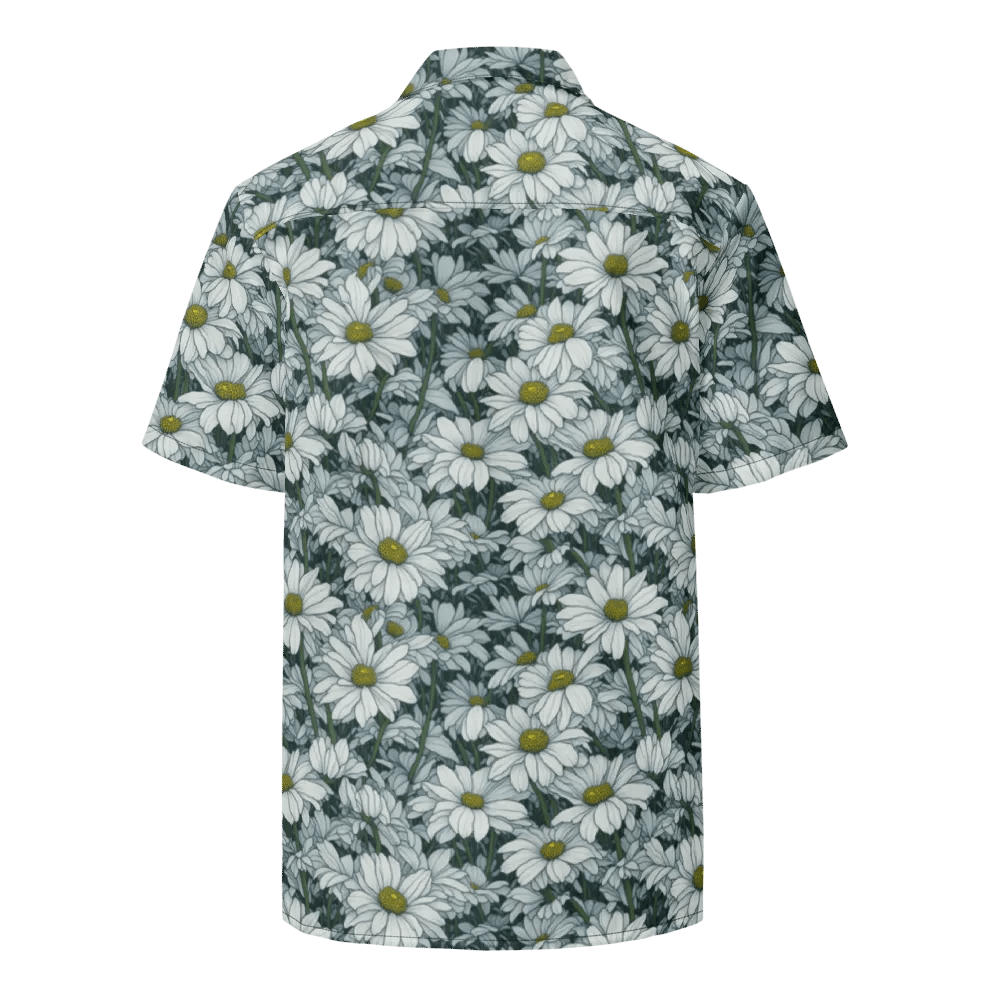 Floral Pattern Field of Daisy Flowers Hawaiian Shirt product image (2)