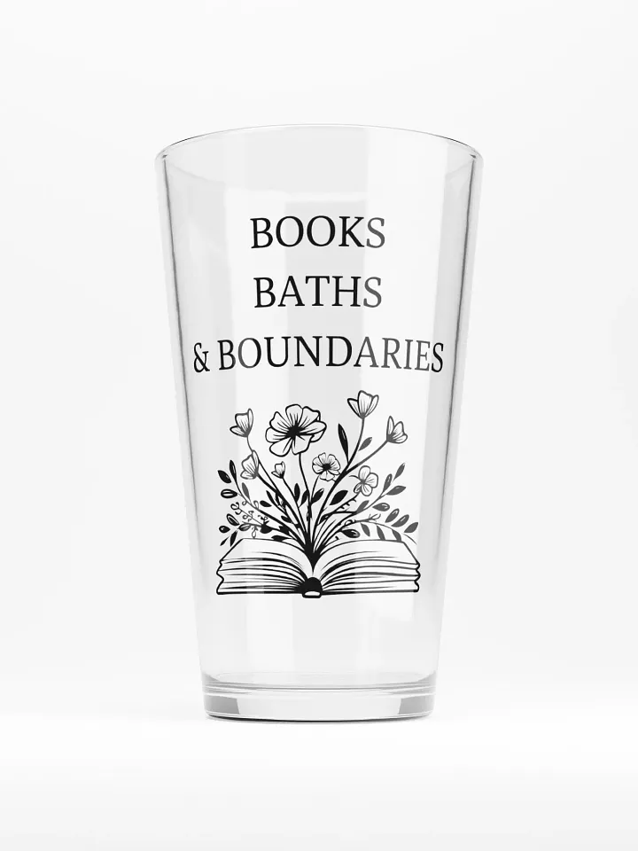 Books Baths and Boundaries - Pint Glass product image (1)