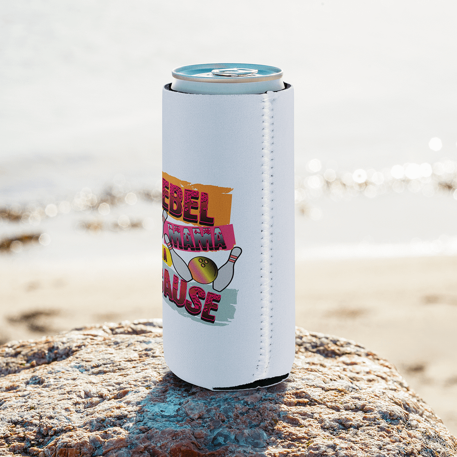 Rebel Mama With A Cause Bowling Can Cooler product image (8)
