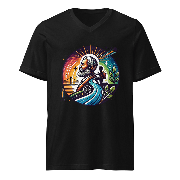 Cosmic Wanderer V-Neck Tee product image (1)
