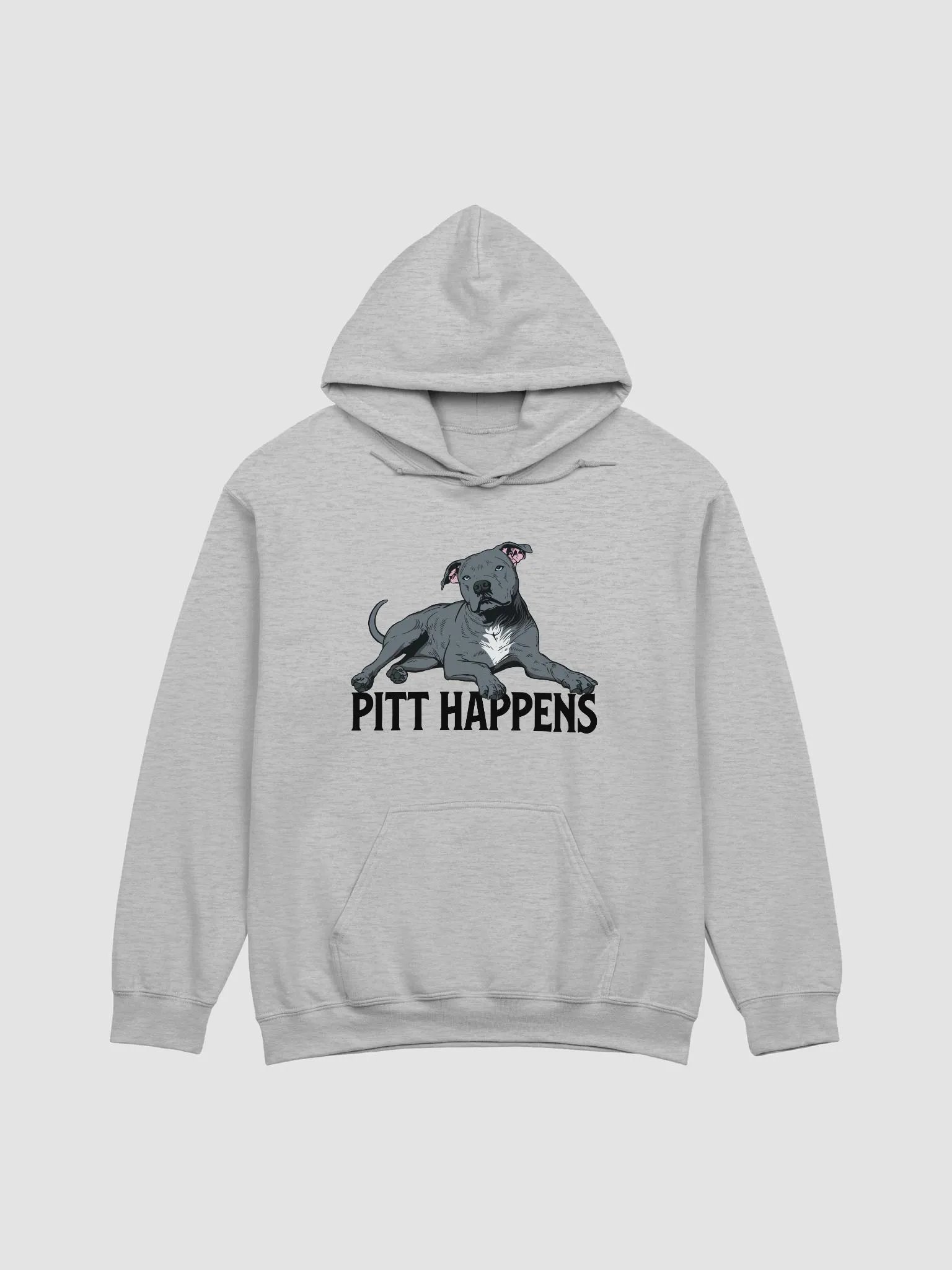 Pitt Happens Hooded Sweatshirt of a Pitbull Terrier(Blue) | Funny Hoodie for Pittie and Staffy Paw-rents product image (26)