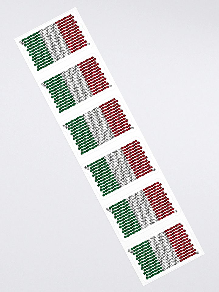 Italy Bike Chain Flag Sticker 6 Pack product image (1)