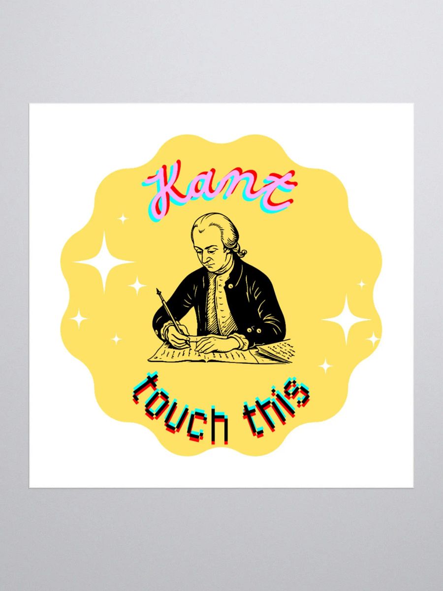 Kant touch this - Immanuel Kant sticker product image (1)