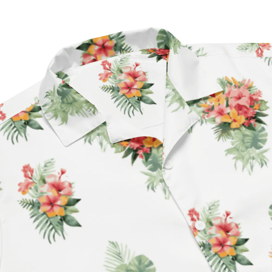 Hawaiian Style Shirt, Tropical Florals product image (2)