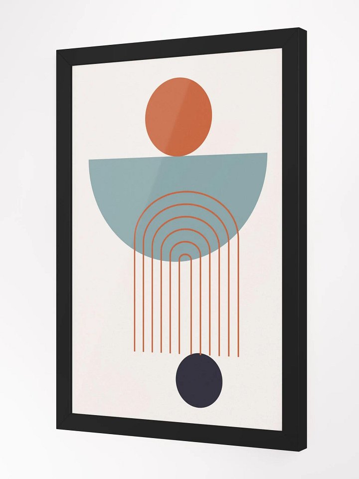 Abstract Geometry Framed Matte Poster product image (18)