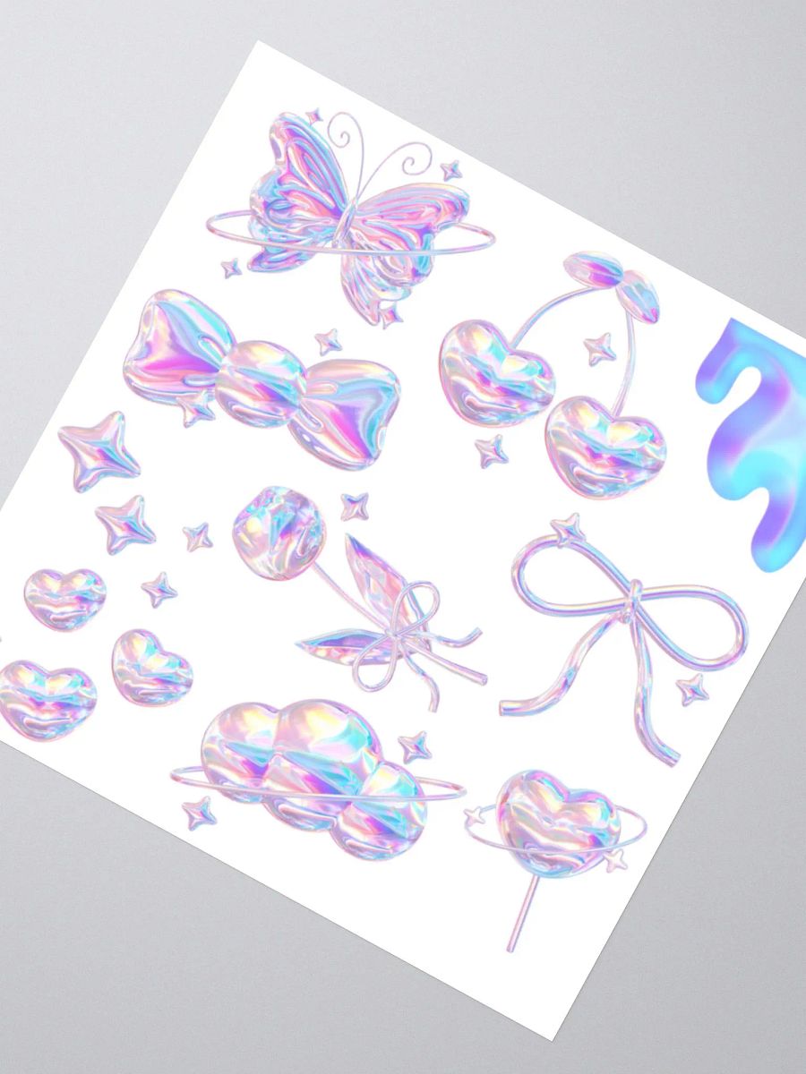 Iridescent Holographic Kiss Cut Stickers Set product image (6)