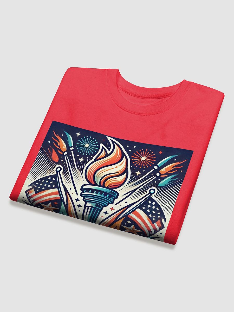 Flaming Patriot Torch Premium Sweatshirt product image (4)