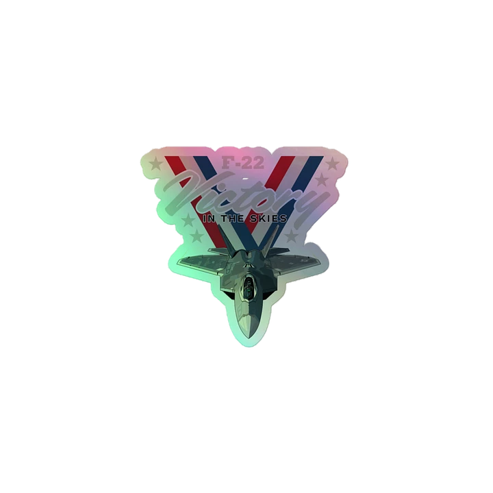 Victory in the Skies F-22 Raptor hologram sticker product image (1)