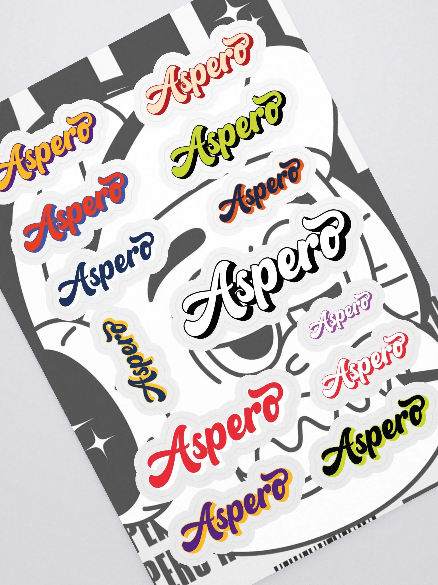 Aspero Typography Delight Sticker Sheet product image (1)