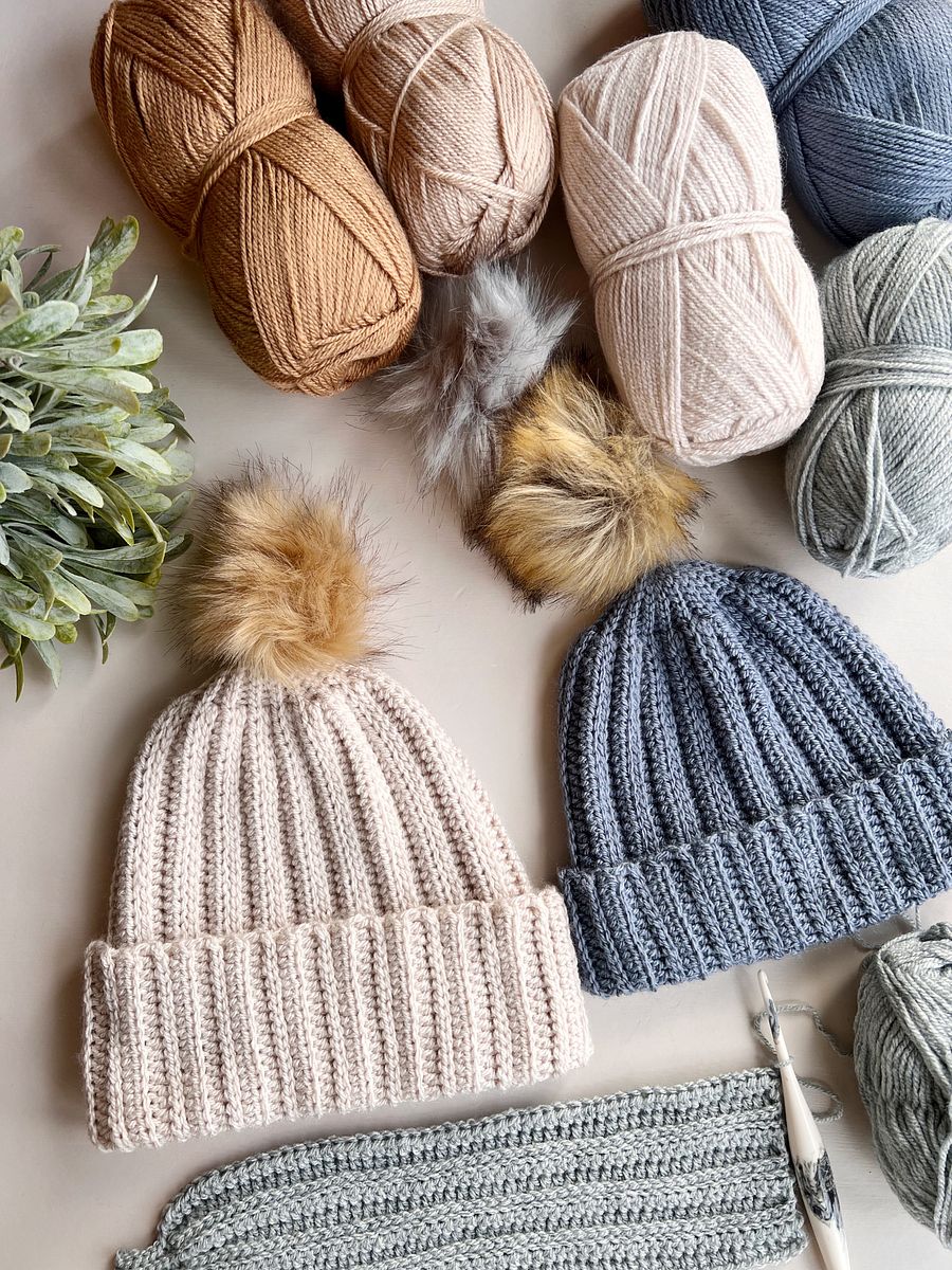 Bingley Easy Crochet Hat Pattern with Ribbed Stitches product image (3)