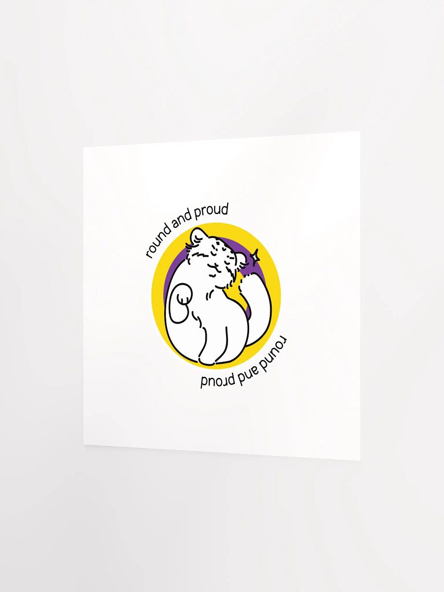 Round and Proud Manul Intersex Version - Matte Poster product image (2)