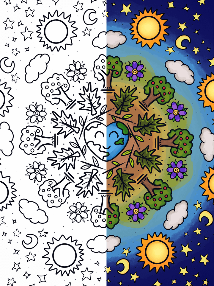 Earth Day - Coloring page product image (1)