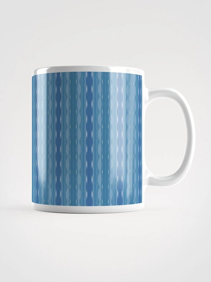 Ocean Blue Striped Ceramic Mug product image (1)