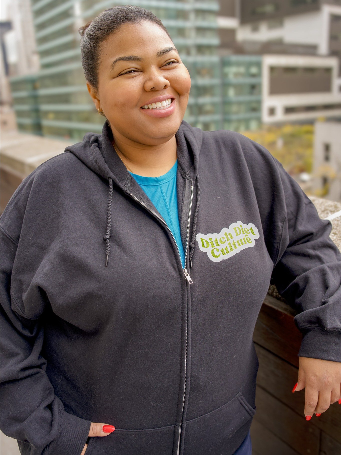 Ditch Diet Culture Zip Hoodie product image (1)