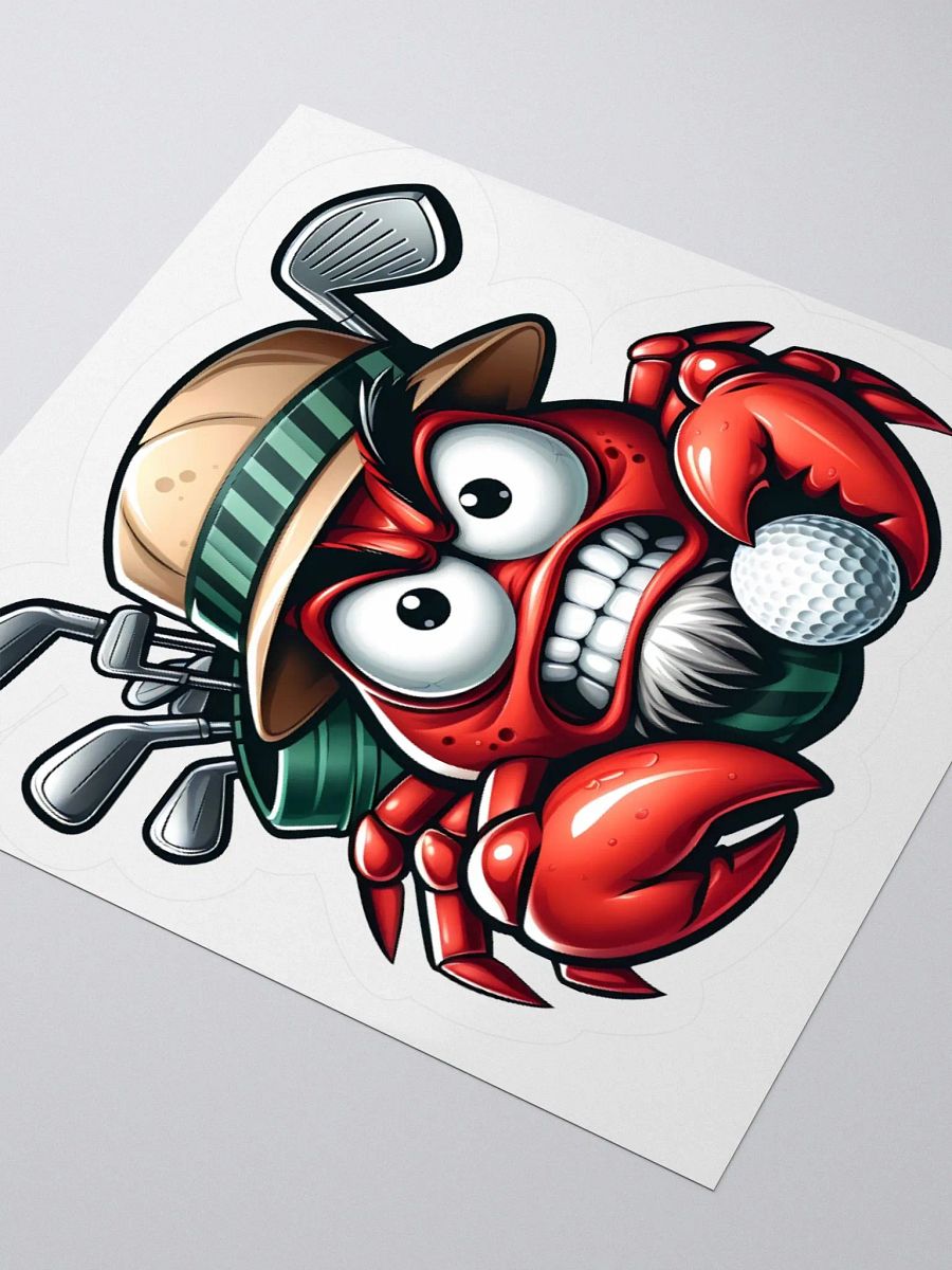 Crabby Golfer Sticker product image (9)