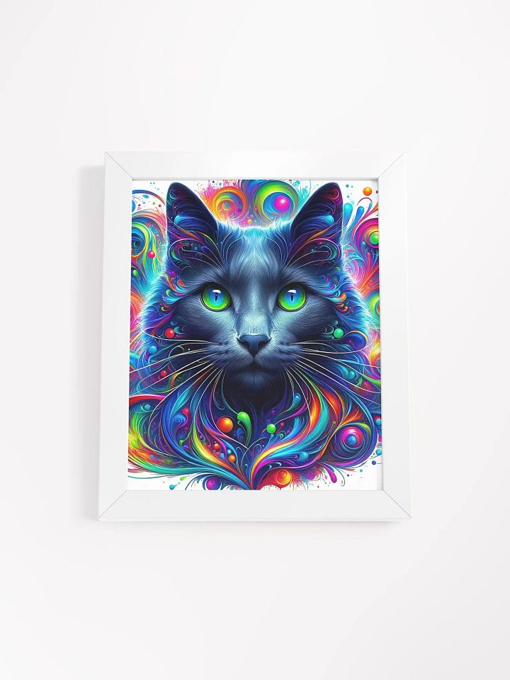 Framed High-Quality Matte Poster (in): Russian Blue 2 product image (97)