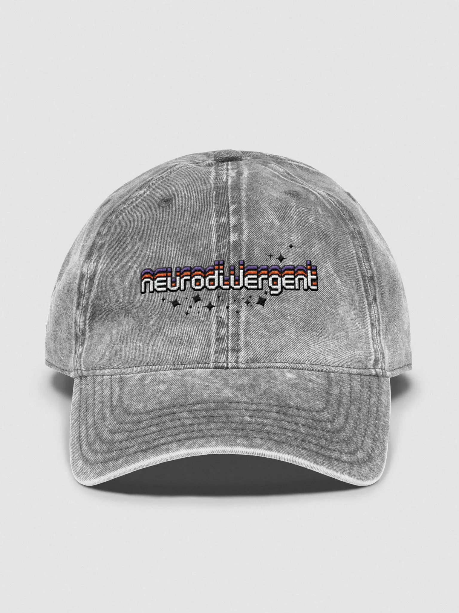 NEURODIVERGENT vintage wash dad hat product image (1)