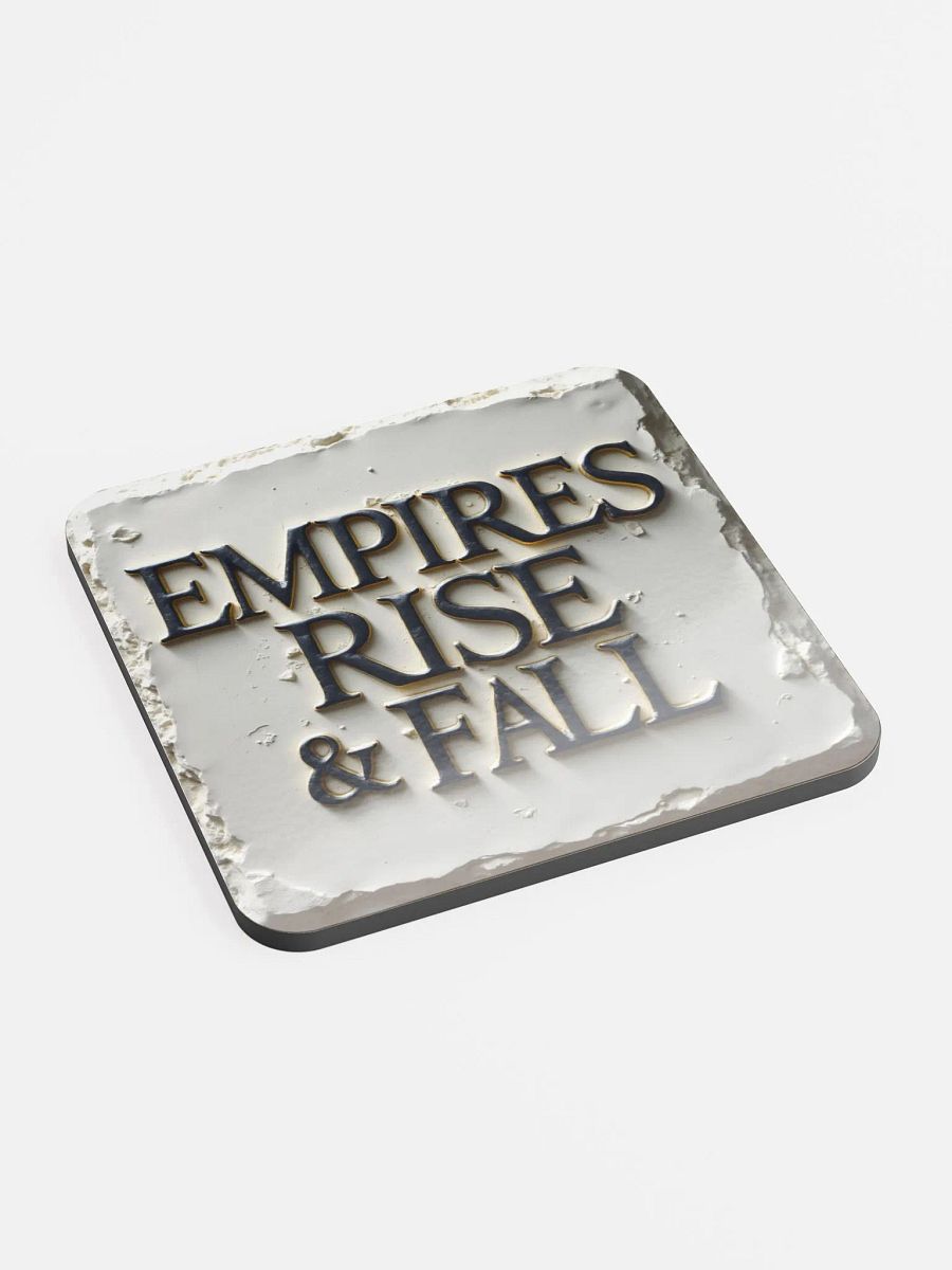 Empires Rise & Fall Glossed Cork Coaster product image (2)