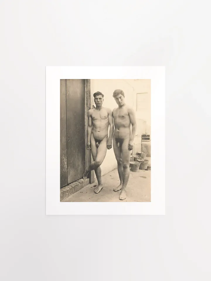 Two Young Men Standing Naked by Wilhelm von Gloeden (c.1900) - Print product image (1)