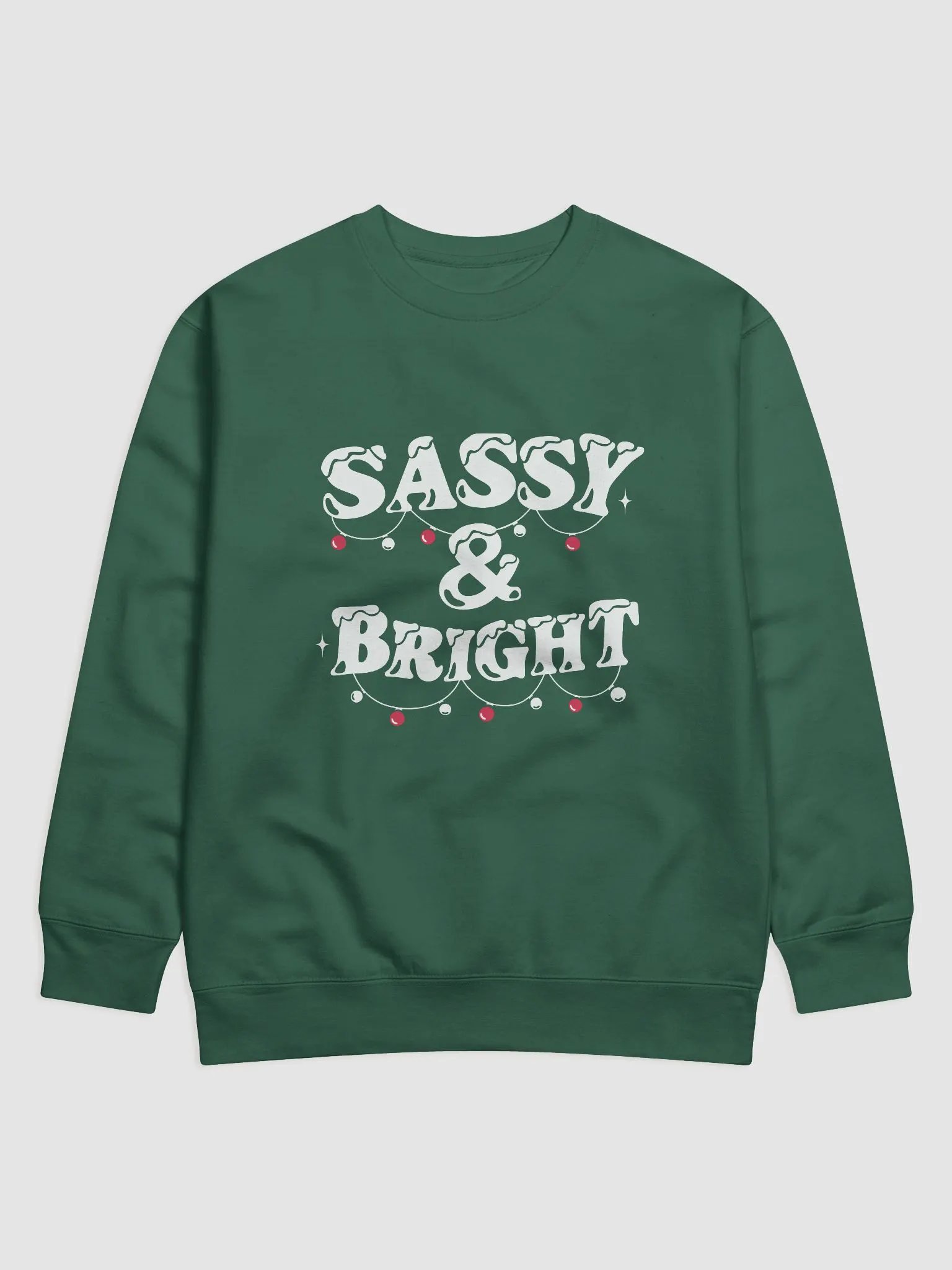 "Sassy & Bright" Crewneck - Green product image (1)