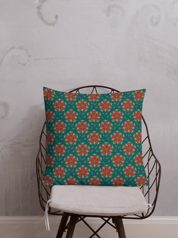 Nordic Chalet Pattern – Premium Pillow product image (1)