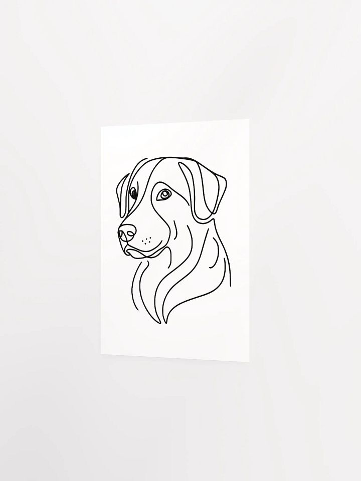 Elegant Dog Line Drawing Poster - Enhanced Matte Paper Poster product image (25)