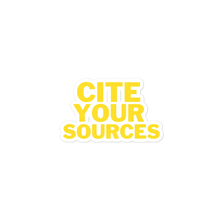 CITE OUR SOURCES - YELLOW MAGNET product image (2)