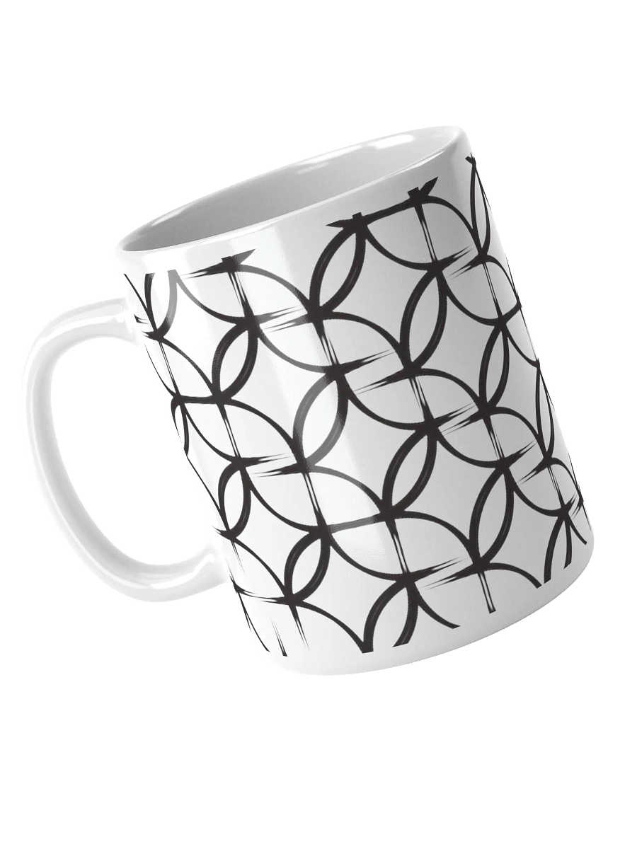 Symmetric Circles White Mug product image (7)