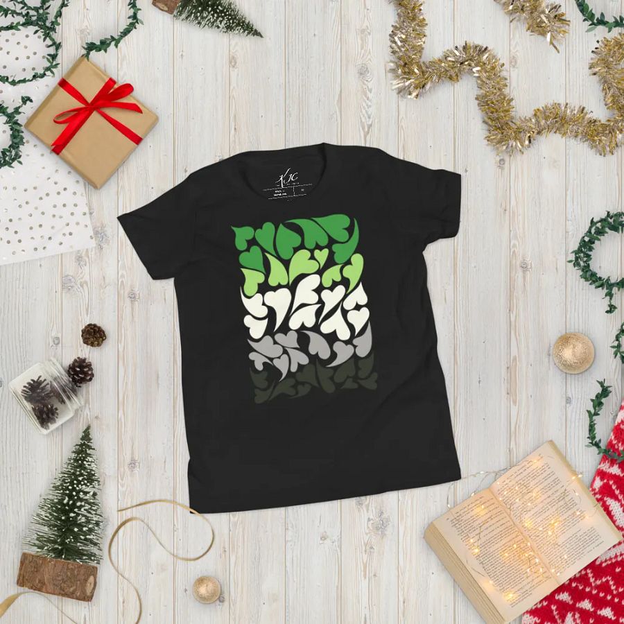 Nestled PRIDE Aromantic T-shirt (Youth) product image (8)