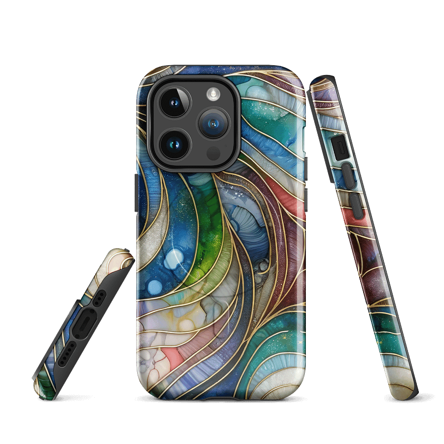 Swirling Wave iPhone® MagSafe® Tough Case product image (3)
