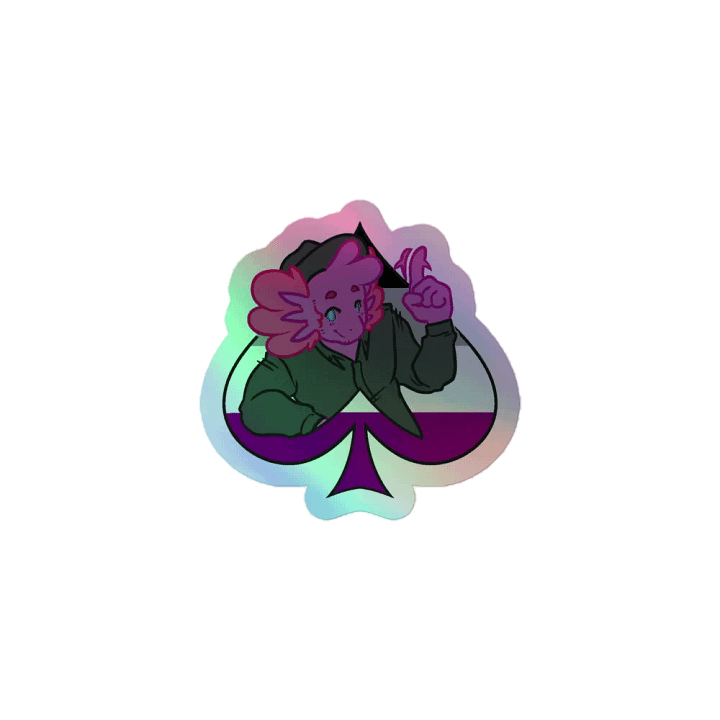 Ace in Spades | Kiss-Cut Holo Sticker product image (1)
