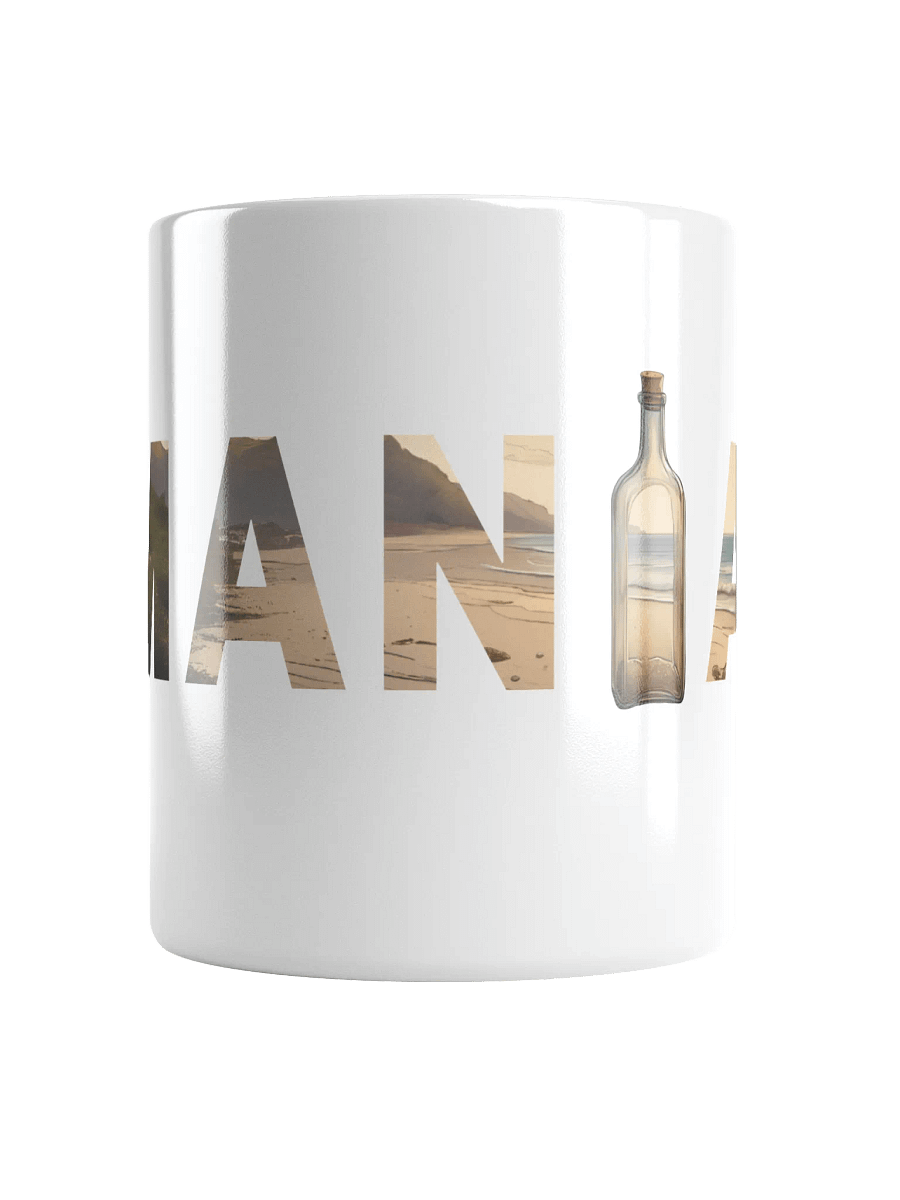 Beach Bottle MANIAC White Glossy Mug With Manic Bunny Logo product image (7)