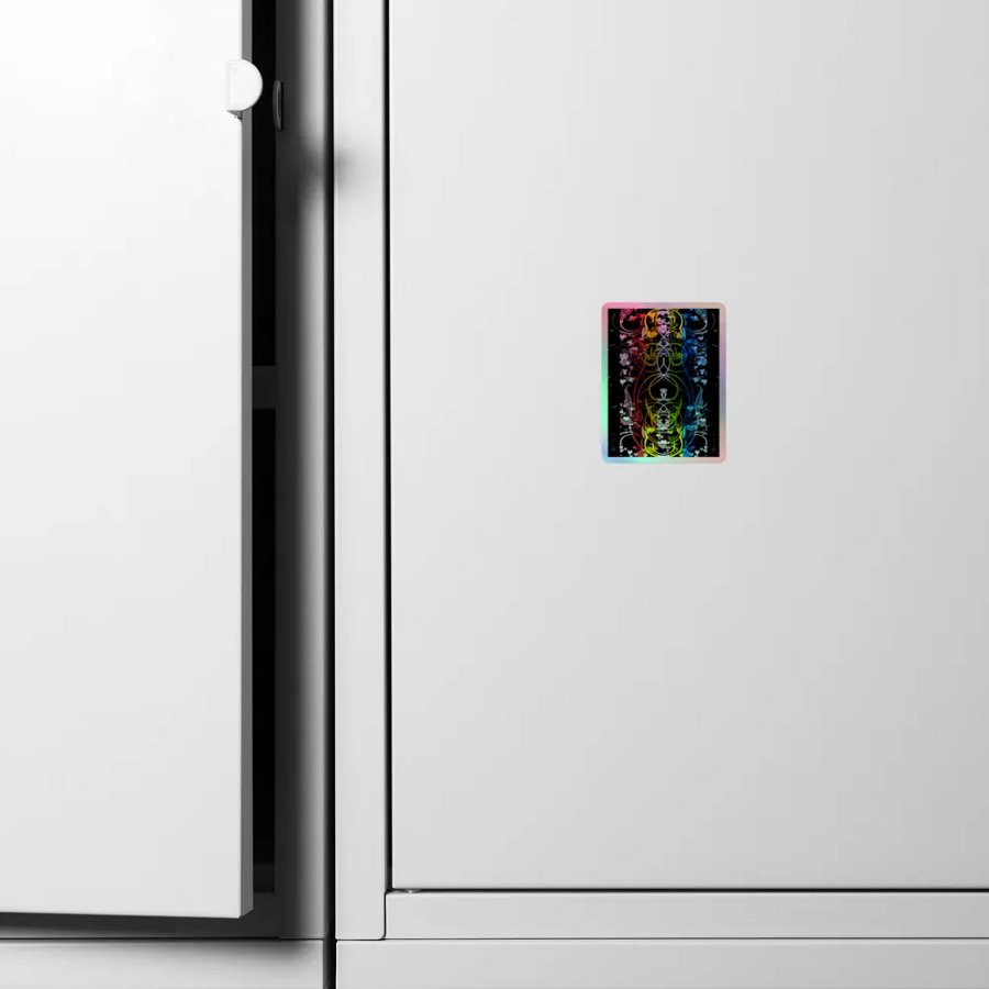 Queer Pride Flag Sticker (Flourish Variation) product image (6)